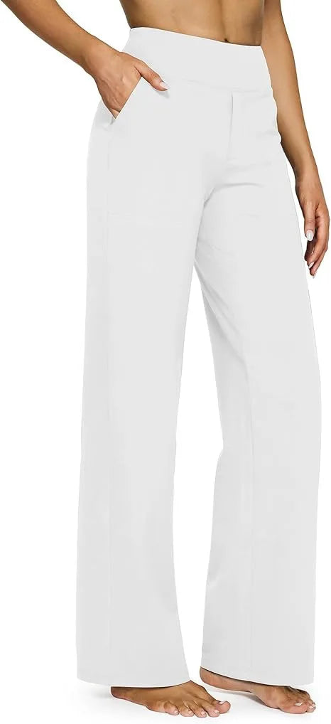 Yoga Premium Stretch Wide-Leg Trousers – Women