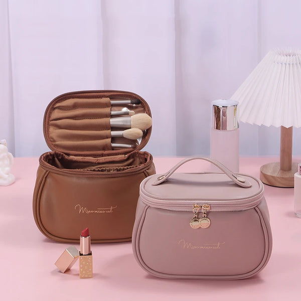 Chic PU Leather Toiletry Bag