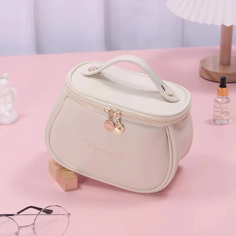 Chic PU Leather Toiletry Bag
